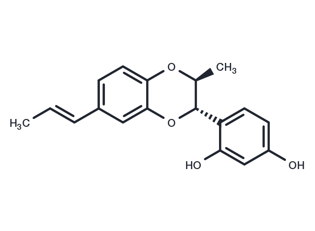 TargetMol Chemical Structure 2',4'-Dihydroxy-3,7':4,8'-diepoxylign-7-ene