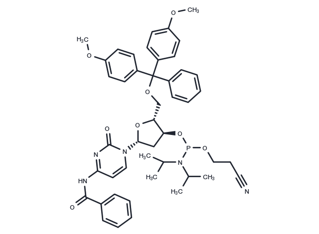 DMT-dC(bz) Phosphoramidite Chemical Structure