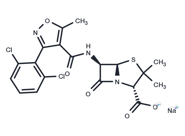 TargetMol Chemical Structure Dicloxacillin Sodium