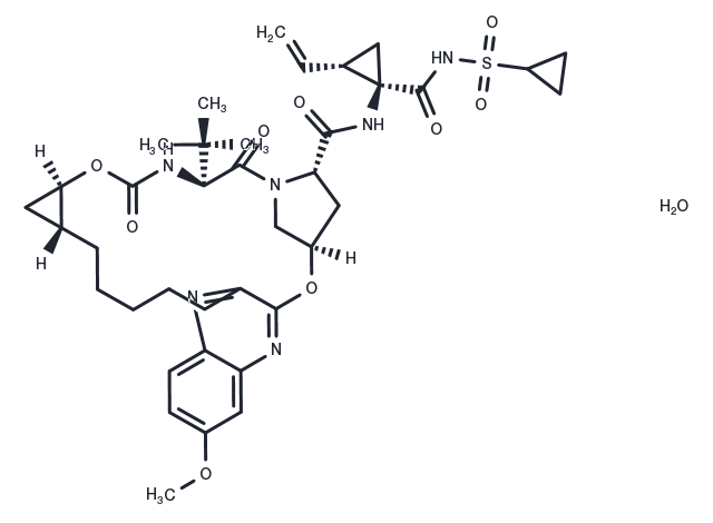 Grazoprevir hydrate Chemical Structure
