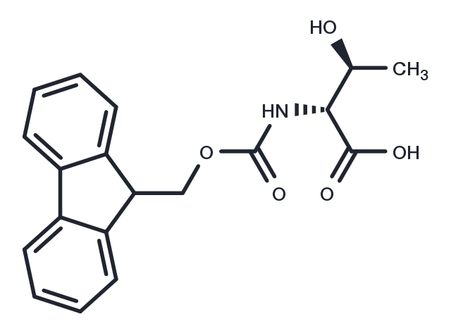 (2R,3S)-2-((((9H-Fluoren-9-yl)methoxy)carbonyl)amino)-3-hydroxybutanoic acid Chemical Structure