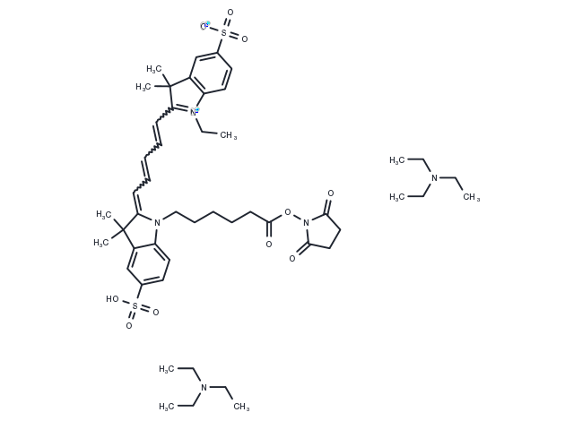 TargetMol Chemical Structure CY5-SE Ditriethylamine salt