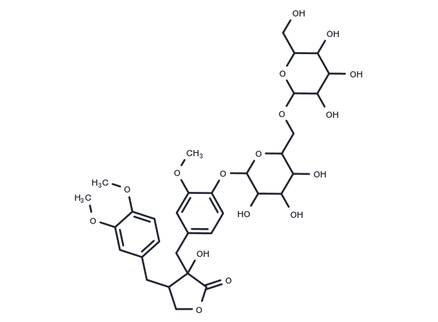 Trachelogenin 4'-O-beta-gentiobioside Chemical Structure