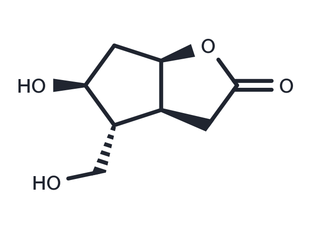 (3aS,4R,5S,6aR)-5-Hydroxy-4-(hydroxymethyl)hexahydro-2H-cyclopenta[b]furan-2-one Chemical Structure