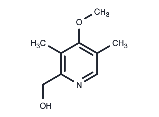 3,5-Dimethyl-4-methoxy-2-pyridinemethanol Chemical Structure