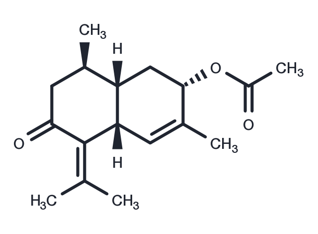 3-Acetoxy-4,7(11)-cadinadien-8-one Chemical Structure