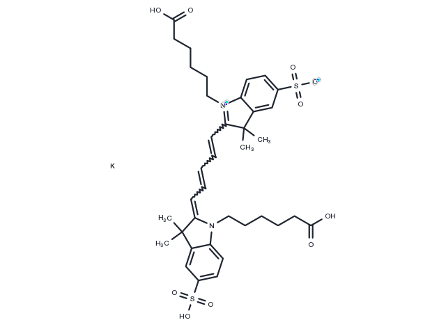 TargetMol Chemical Structure Sulfo-Cy5 diacid