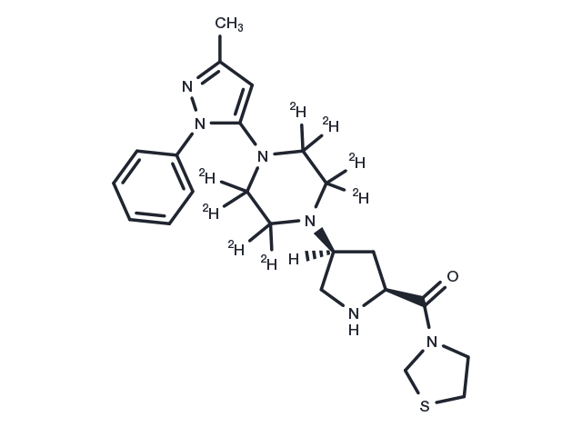 Teneligliptin D8 Chemical Structure