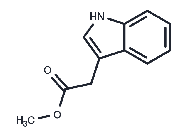 Methyl 2-(1H-indol-3-yl)acetate Chemical Structure