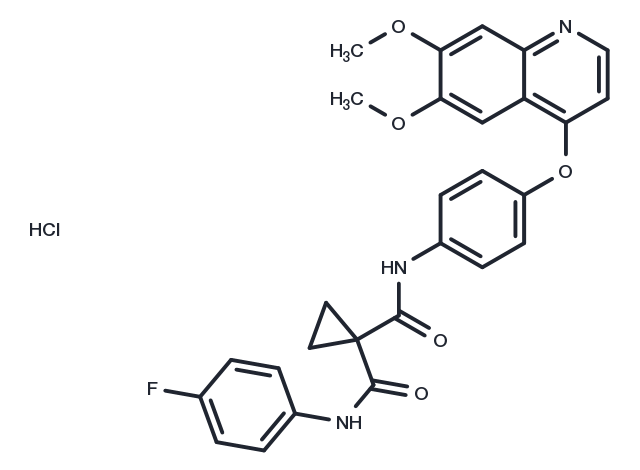 TargetMol Chemical Structure Cabozantinib hydrochloride