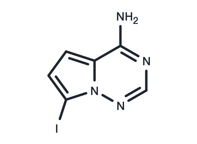 7-Iodopyrrolo[2,1-f][1,2,4]triazin-4-amine Chemical Structure