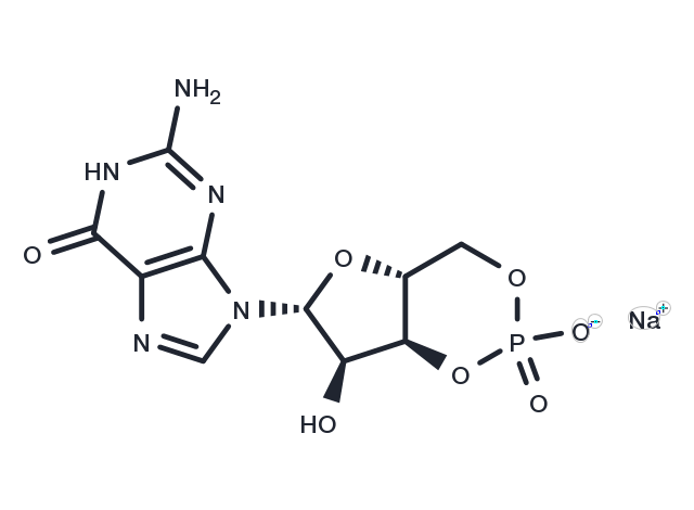 TargetMol Chemical Structure GUANOSINE 3':5'-CYCLIC MONOPHOSPHATE SOD