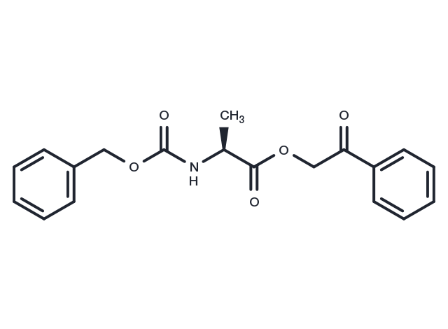 2-Oxo-2-phenylethyl ((benzyloxy)carbonyl)-L-alaninate Chemical Structure