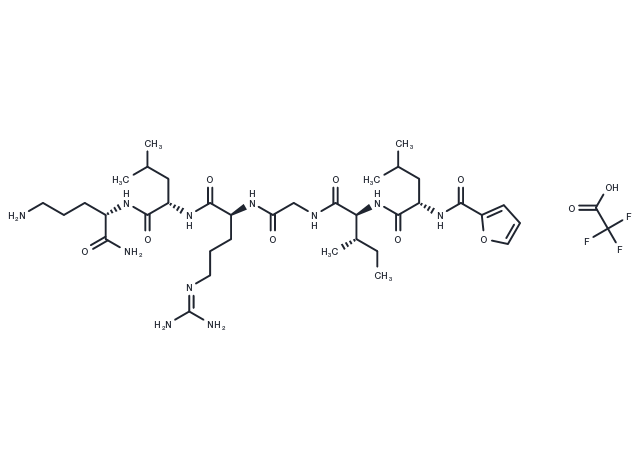 TargetMol Chemical Structure 2-Furoyl-LIGRLO-amide TFA(729589-58-6 free base)