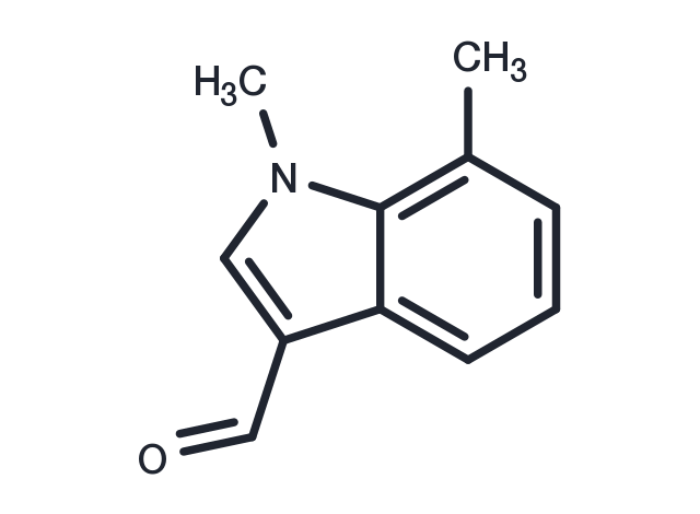 1,7-dimethyl-1H-indole-3-carbaldehyde Chemical Structure
