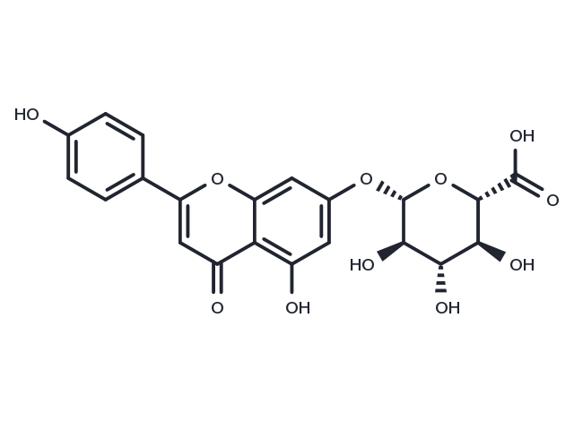 Apigenin-7-glucuronide Chemical Structure