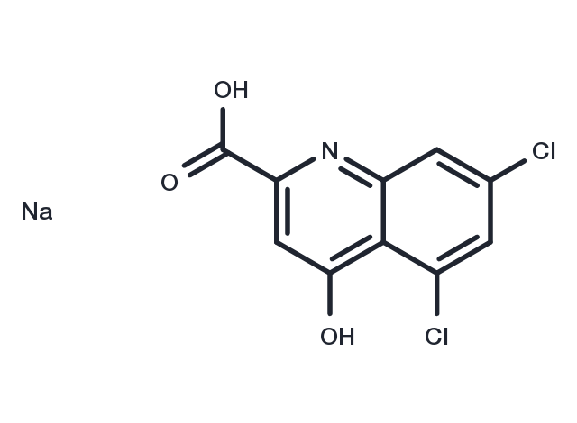 5,7-Dichlorokynurenic acid sodium salt Chemical Structure