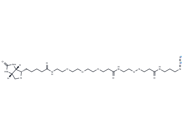Biotin-PEG3-SS-azide Chemical Structure