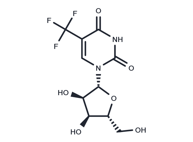 5-(Trifluoromethyl)uridine Chemical Structure