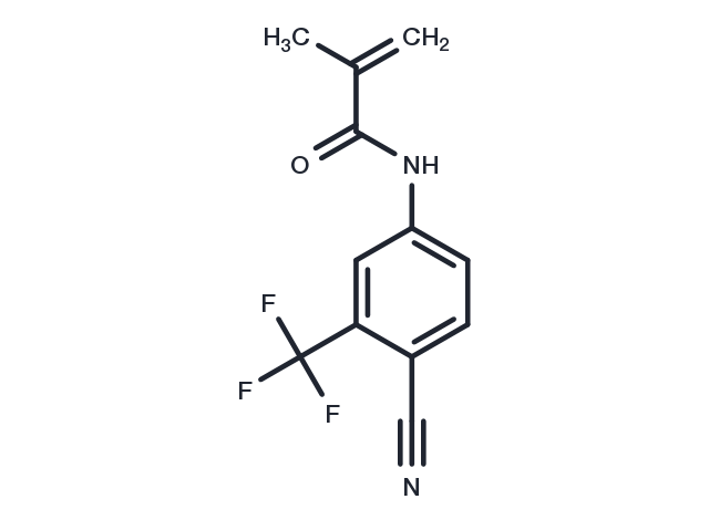 N-(4-Cyano-3-(trifluoromethyl)phenyl)methacrylamide Chemical Structure