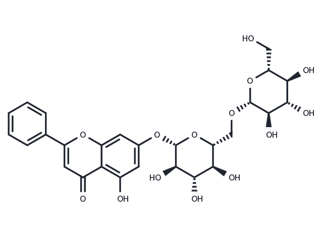 TargetMol Chemical Structure Chrysin 7-O-beta-gentiobioside