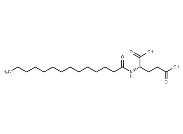 TargetMol Chemical Structure Myristoyl glutamic acid