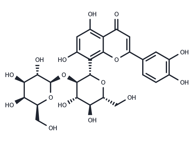 TargetMol Chemical Structure 2"-O-beta-L-galactopyranosylorientin