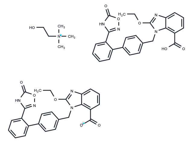 Azilsartan trimethylethanolamine Chemical Structure