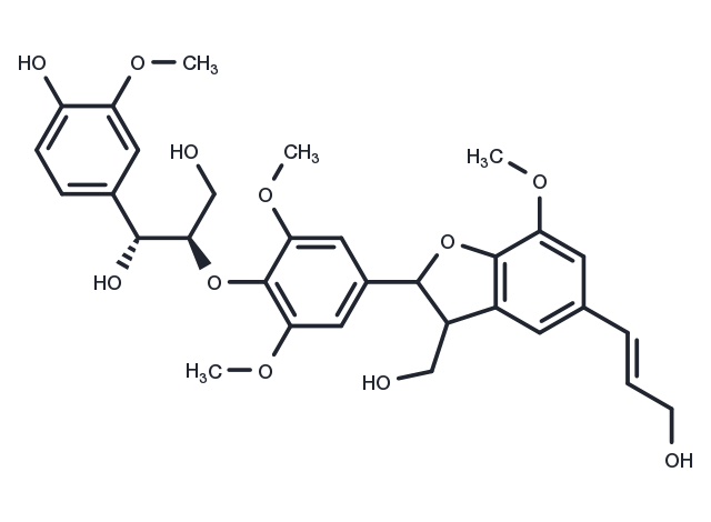 TargetMol Chemical Structure threo-Guaiacylglycerol-β-O-4'-dehydrodisinapyl ether