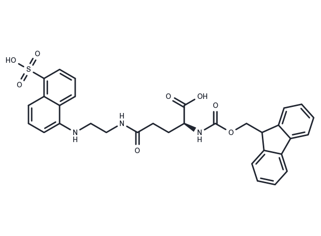 Fmoc-Glu(Edans)-OH Chemical Structure