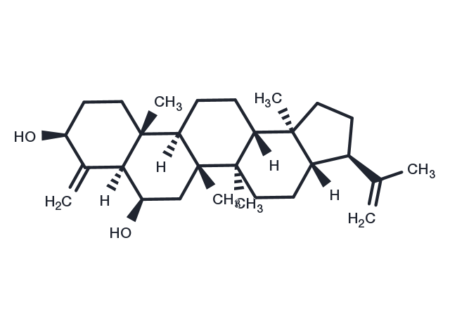 24-Norhopa-4(23),22(29)-diene-3Î²,6Î²-diol Chemical Structure