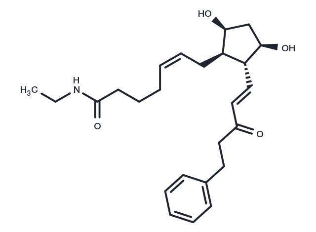 15-keto-17-phenyl trinor Prostaglandin F2α ethyl amide Chemical Structure