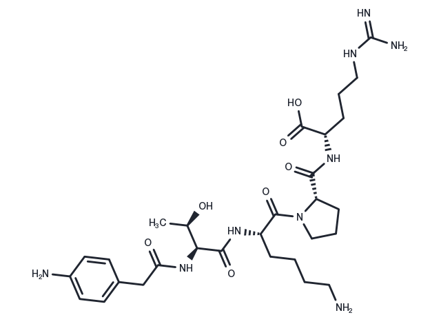 p-Aminophenylacetyl-tuftsin Chemical Structure