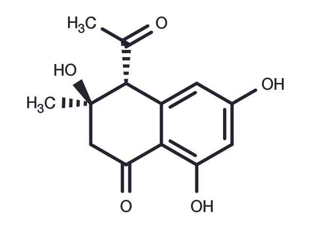 TargetMol Chemical Structure 4-(trans)-Acetyl-3,6,8-trihydroxy-3-methyldihydronaphthalenone
