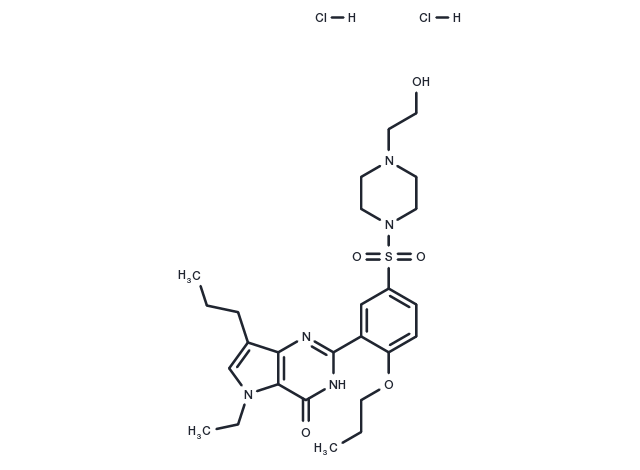 TargetMol Chemical Structure Mirodenafil dihydrochloride