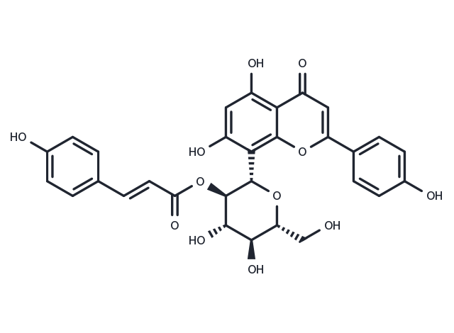 Vitexin2''-O-p-trans-coumarate Chemical Structure