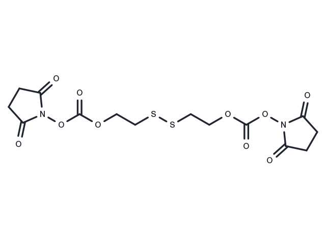 NHS-PEG1-SS-PEG1-NHS Chemical Structure