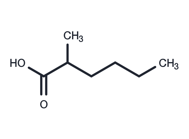 2-Methylhexanoic acid Chemical Structure
