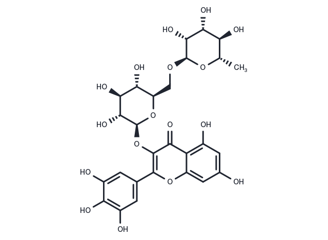 Myricetin-3-O-rutinoside Chemical Structure