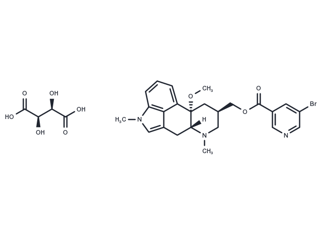 Nicergoline tartrate Chemical Structure