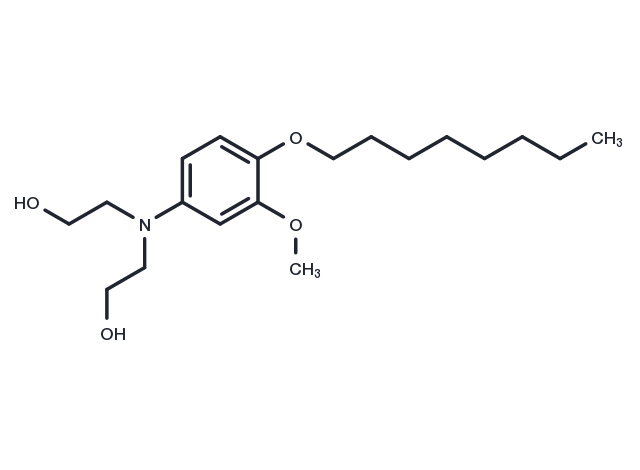 Ethanol, 2,2'-((3-methoxy-4-(octyloxy)phenyl)imino)di- Chemical Structure