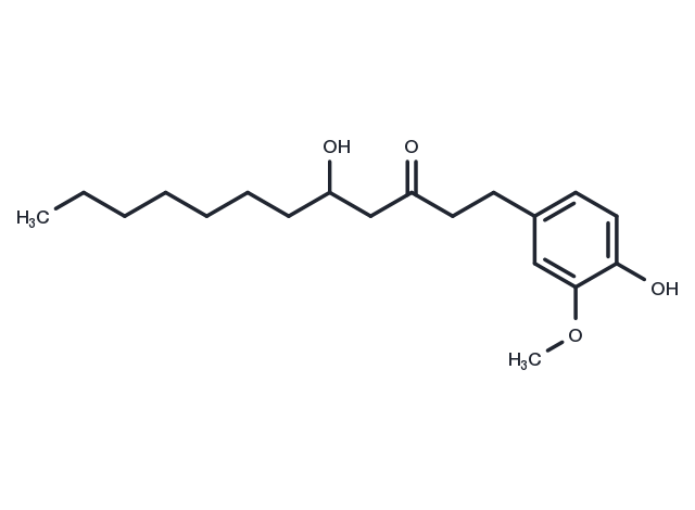 (±)-8-Gingerol Chemical Structure