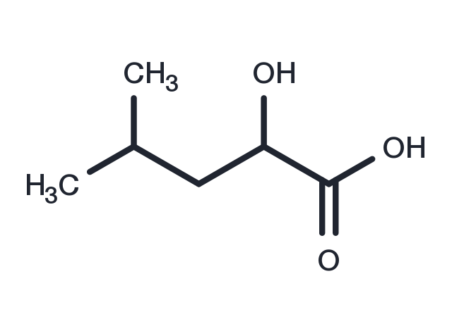 2-Hydroxy-4-methylpentanoic acid Chemical Structure