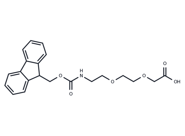 Fmoc-8-amino-3,6-dioxaoctanoic acid Chemical Structure