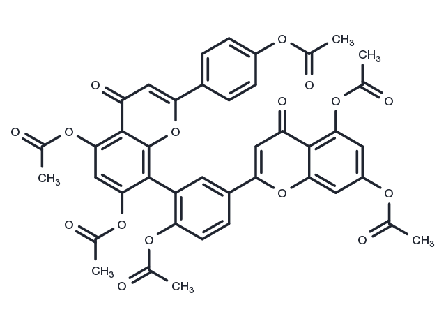 Amentoflavone hexaacetate Chemical Structure