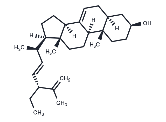 7,22,25-Stigmastatrienol Chemical Structure