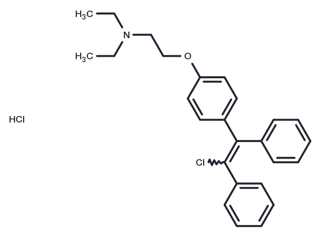 Clomifene hydrochloride Chemical Structure