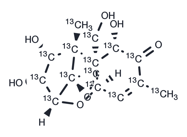 13C15-Nivalenol Chemical Structure