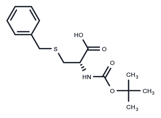 N-Boc-S-benzyl-D-cysteine Chemical Structure