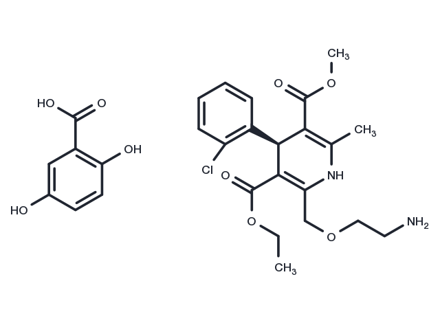 Levamlodipine gentisate Chemical Structure